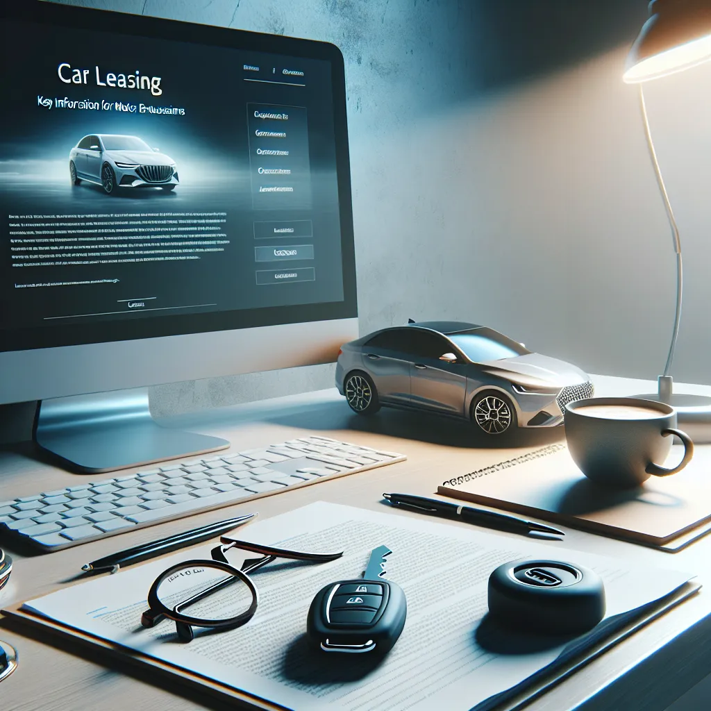 Leasing samochodowy: kluczowe informacje dla motoryzacyjnych entuzjastów